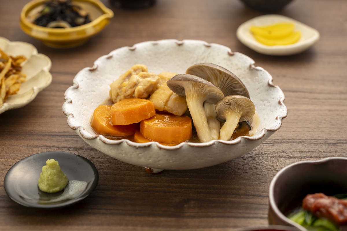 霜降りひらたけと鶏肉のとろーり煮