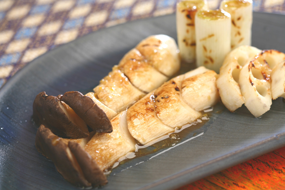 焼きエリンギの柚子こしょう風味