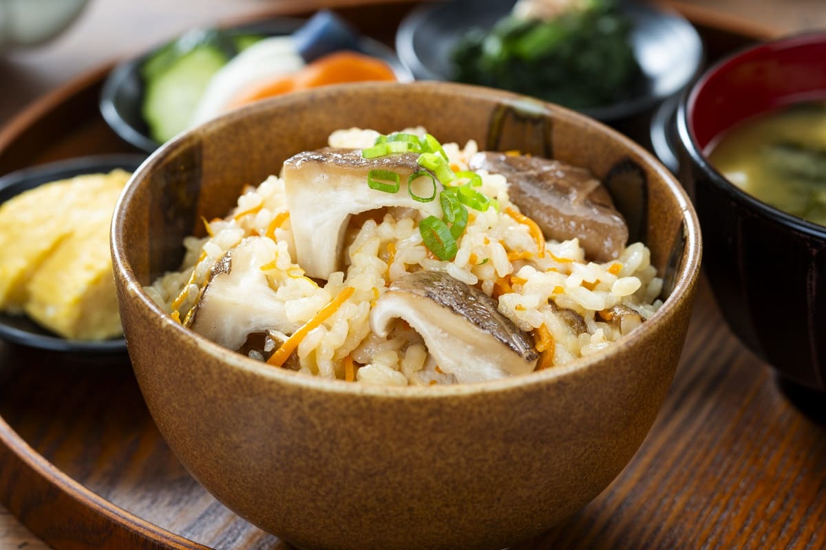 焼き生どんこの炊き込みご飯