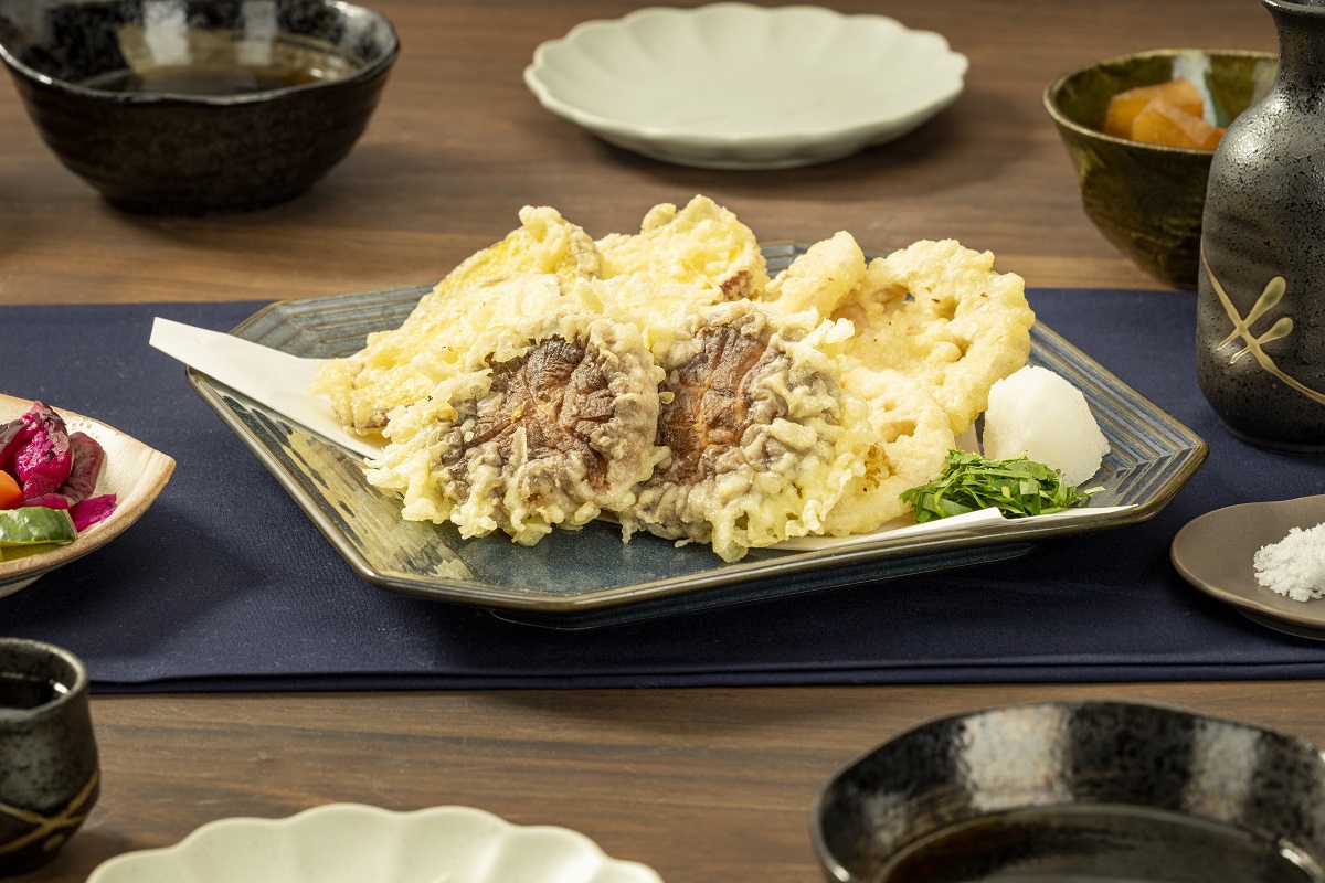 生どんこと根菜の天ぷら