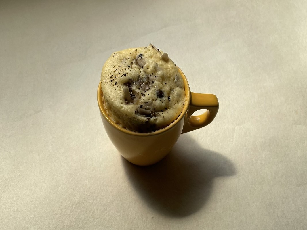 きのこのレンジ蒸しパン