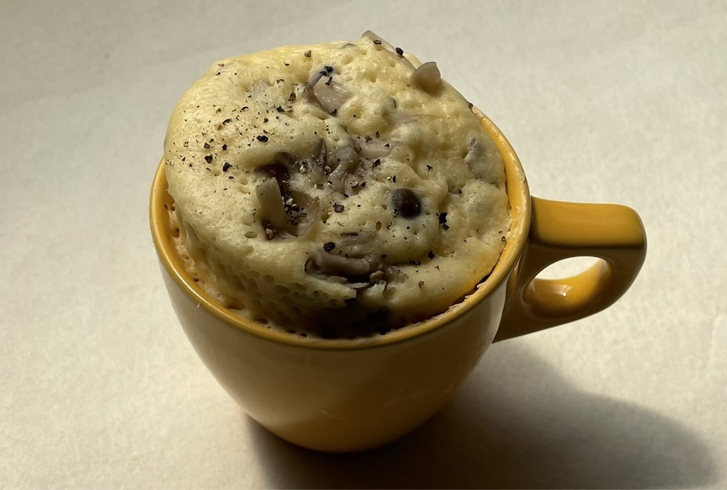 きのこのレンジ蒸しパン
