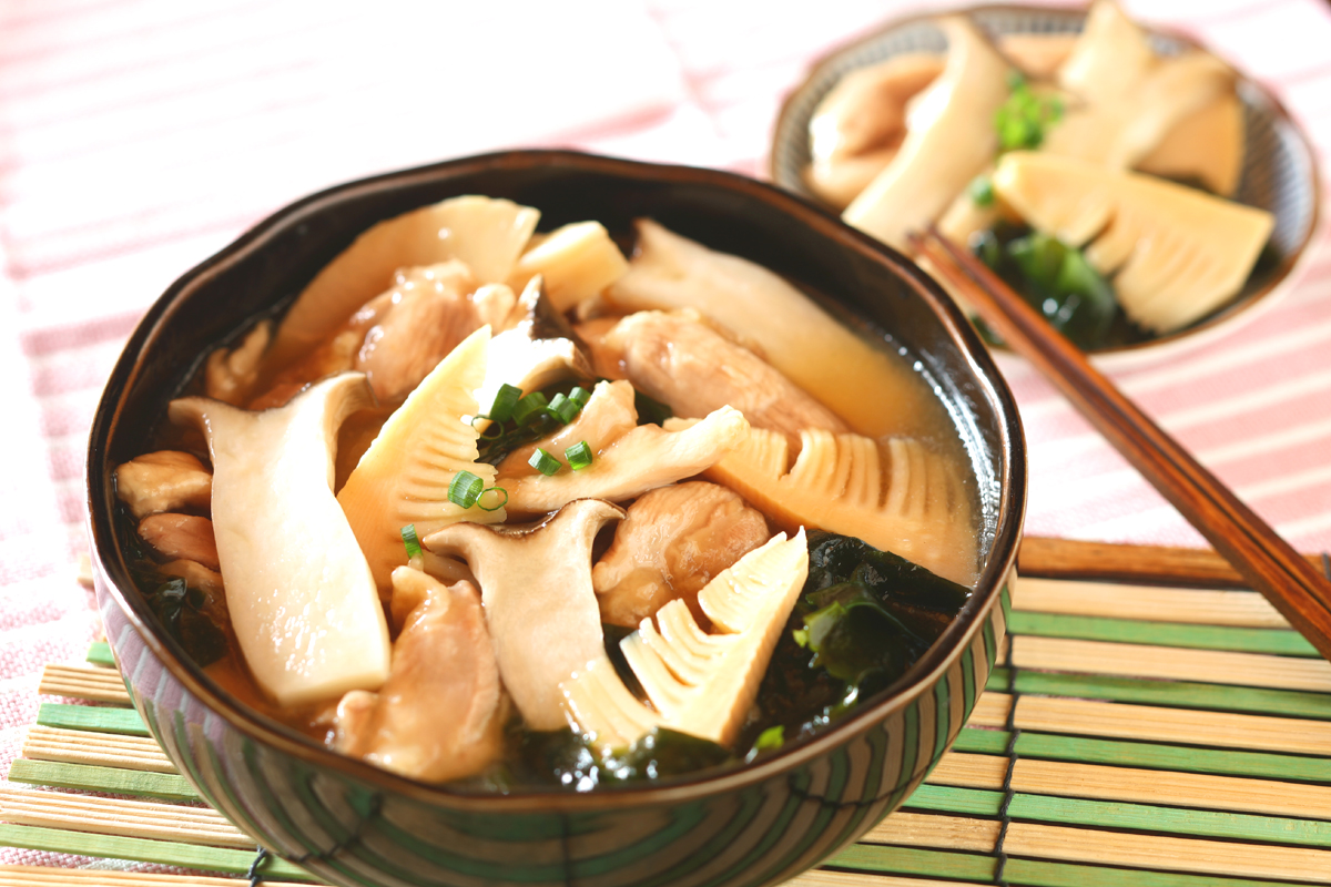 エリンギと鶏肉の治部煮風