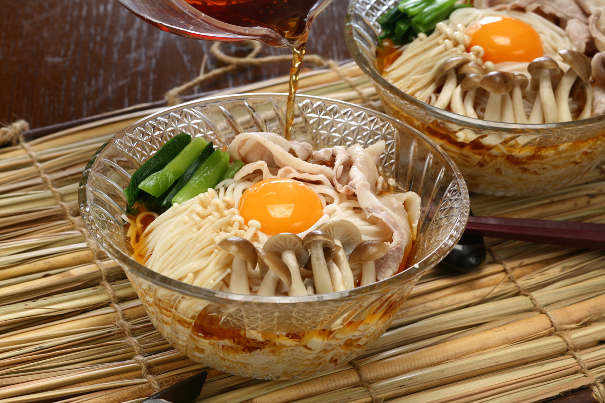 きのこのスタミナそうめん