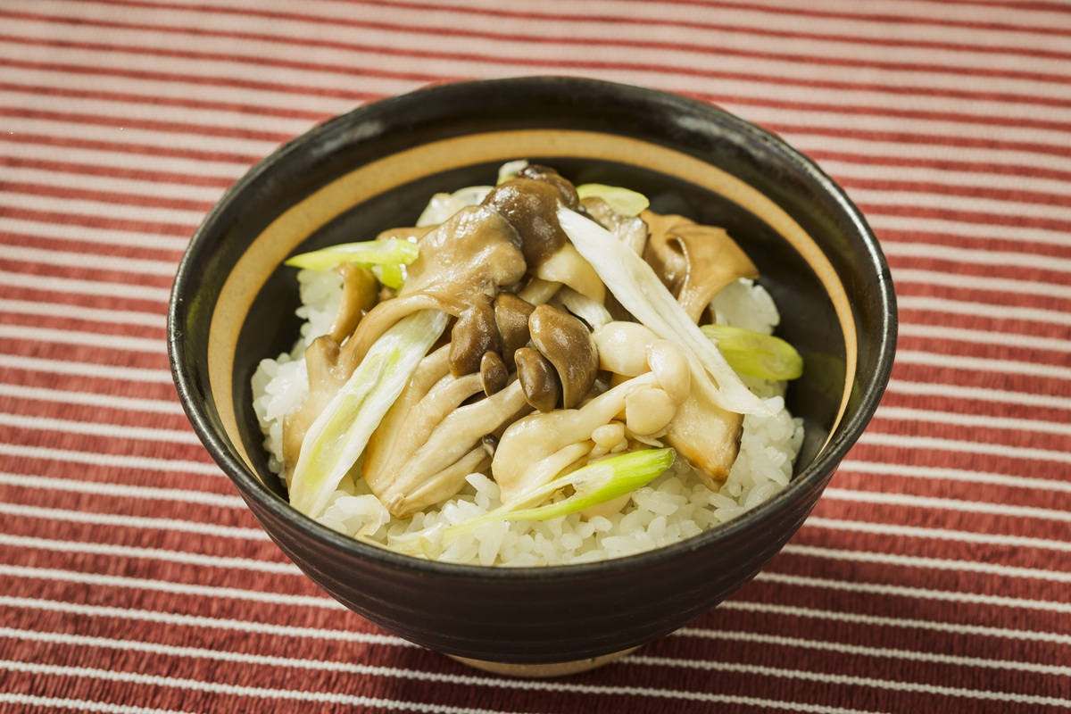 きのこのねぎ塩丼