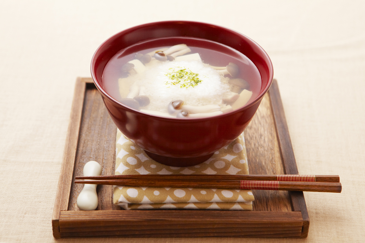 ブナシメジと豆腐のとろろ汁