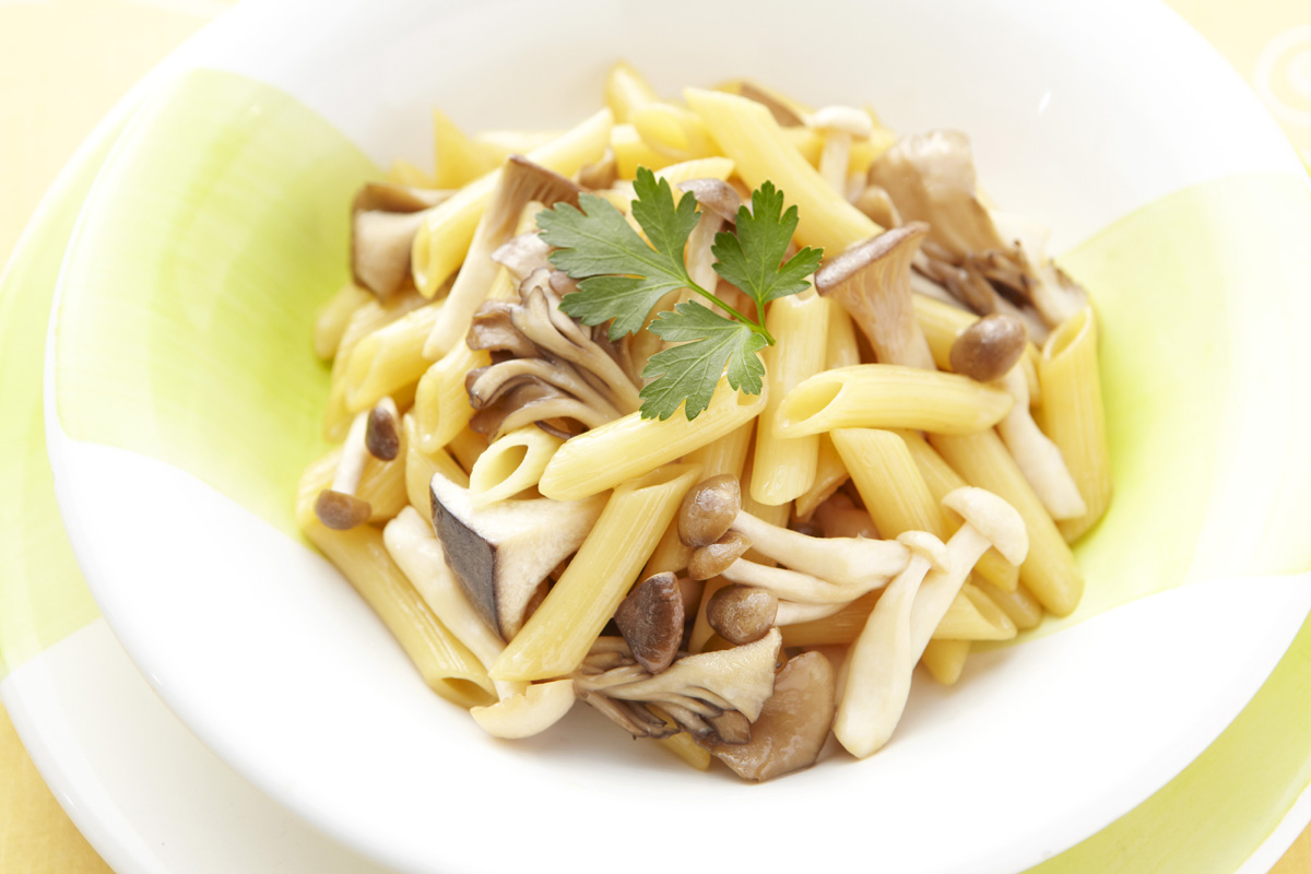 きのこのショートパスタ