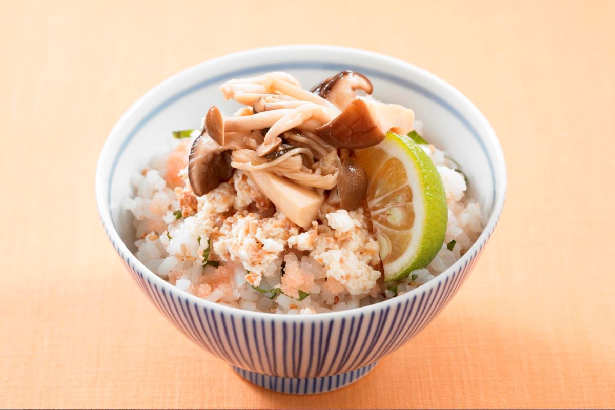 さっぱり！うまヘルきのこ丼