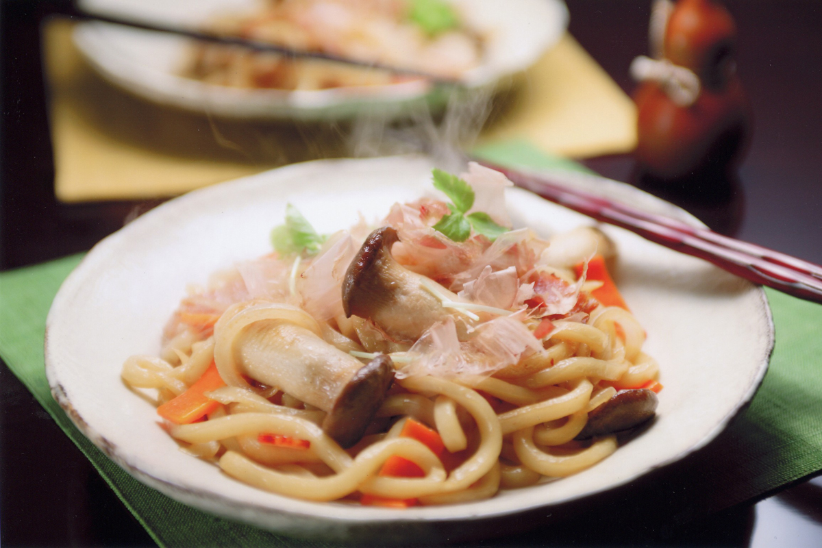 エリンギの焼きうどん