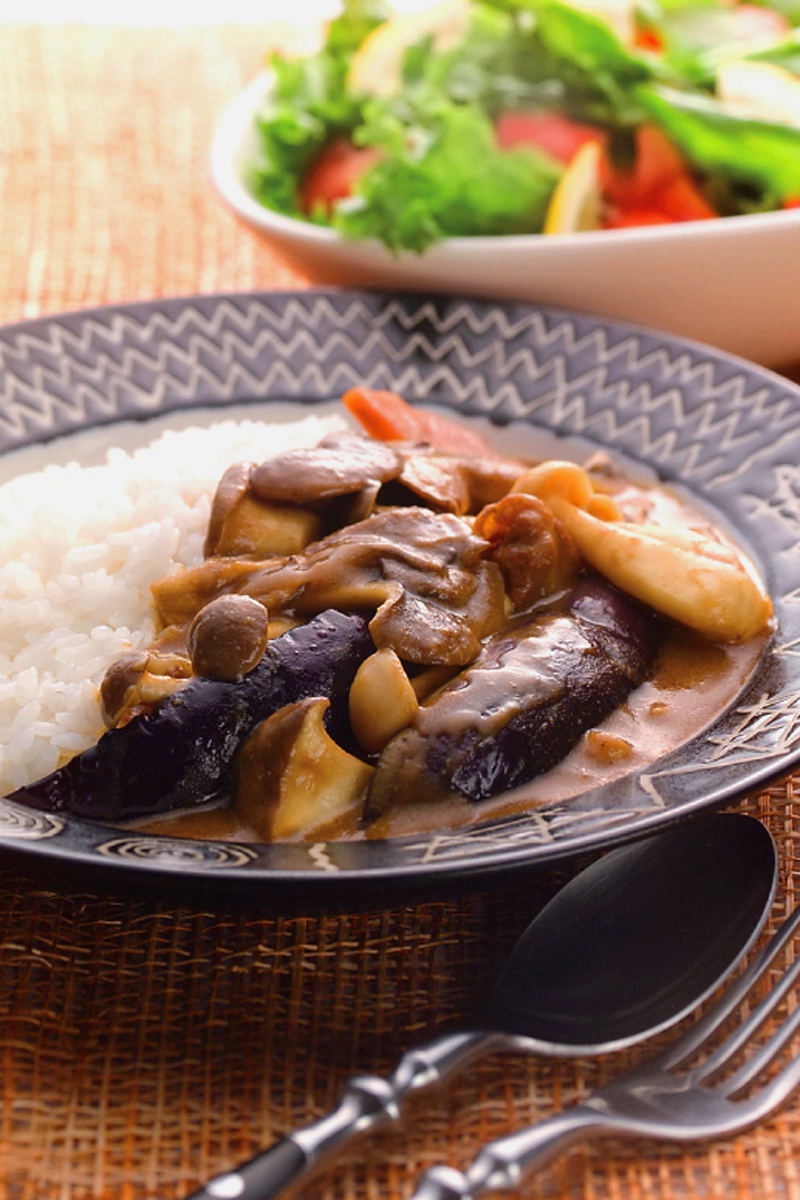 きのことなすのパワーカレー