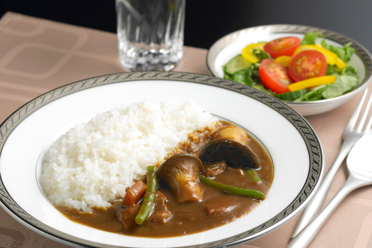 エリンギといんげんのカレー