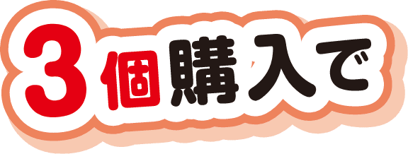 3個購入で