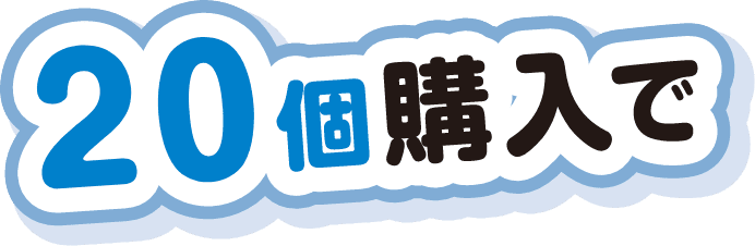 20個購入で