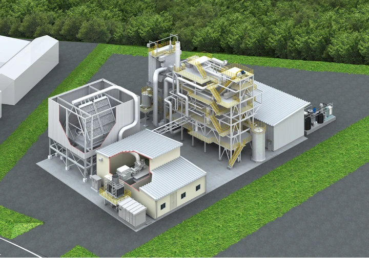パワーエイド三重シン・バイオマス®松阪発電所パース図