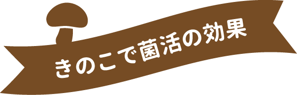 きのこで菌活の効果