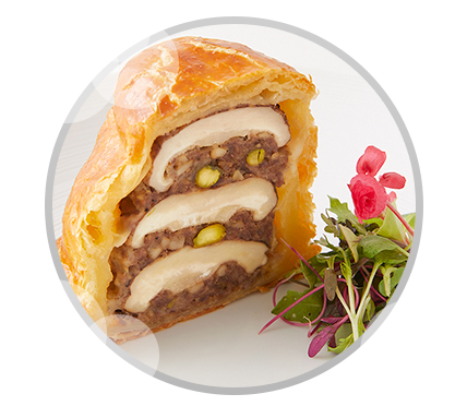 カレー風味の一番採り 生どんこのパイ包み焼き