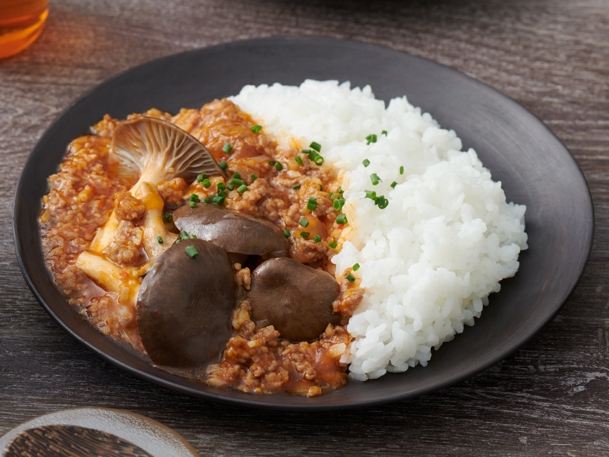 霜降りひらたけの麻婆ごはん