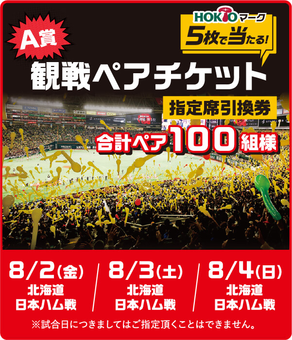 観戦ペアチケット