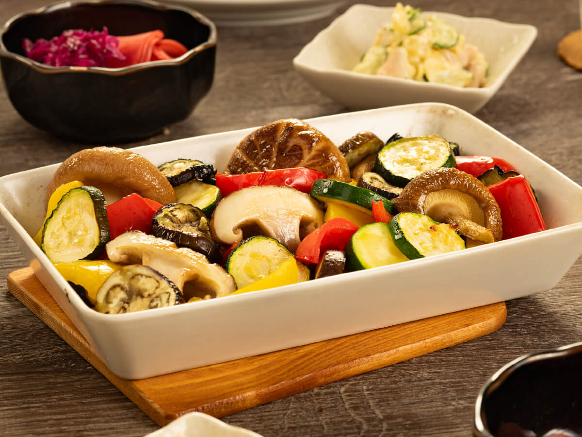生どんこと夏野菜のグリル