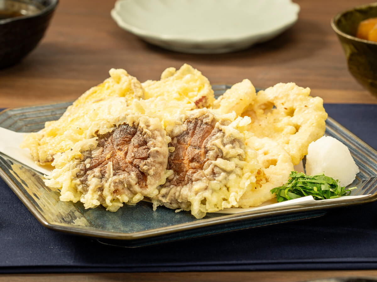 生どんこと根菜の天ぷら