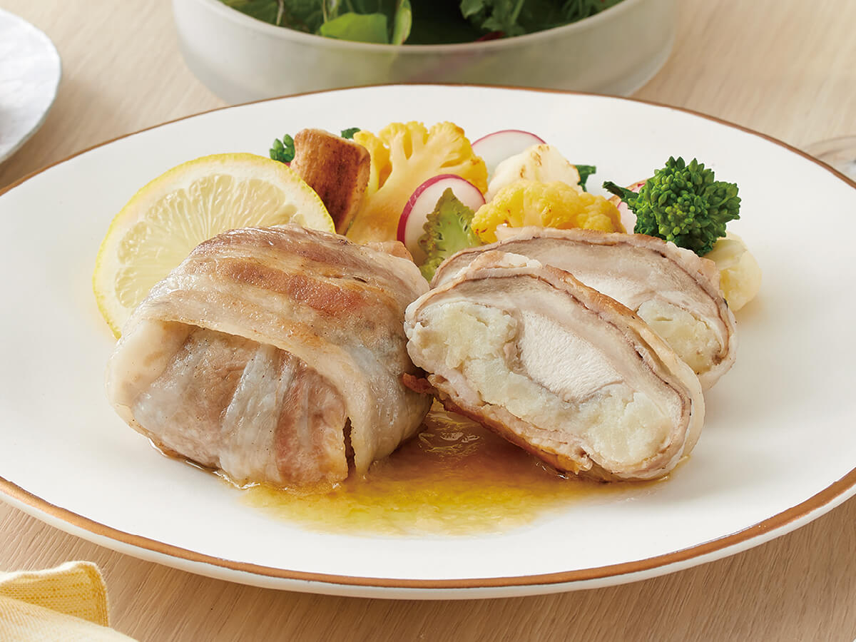 生どんこの豚肉包み焼き〜バターソース〜
