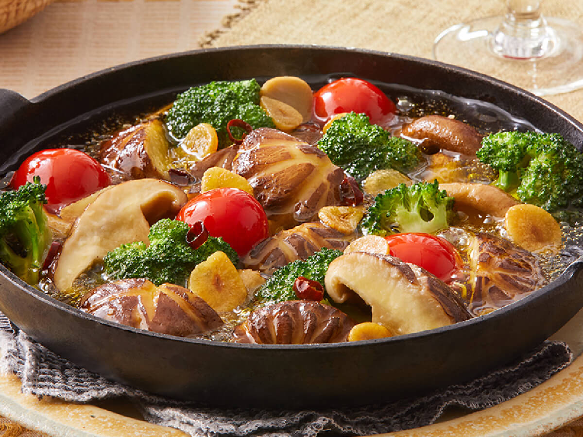 生どんこのアヒージョ