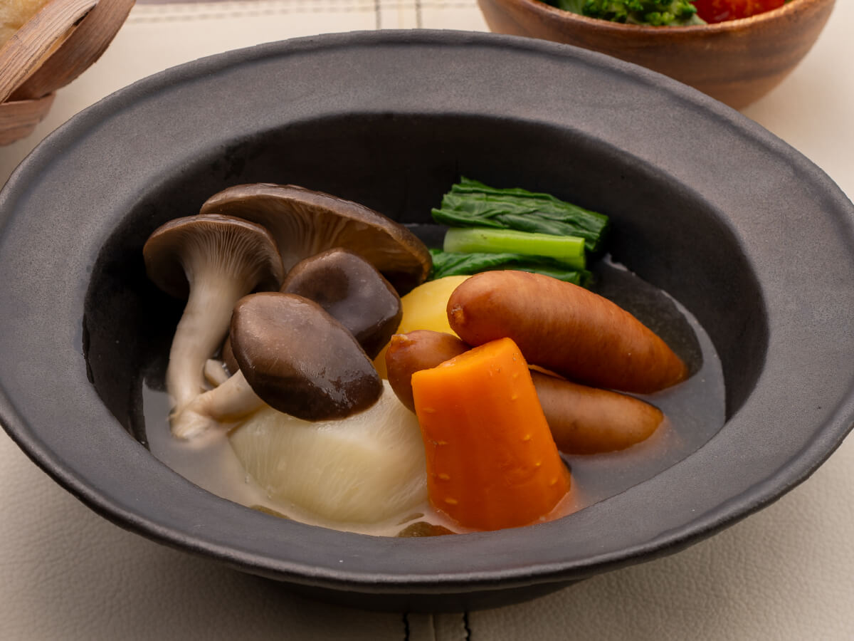 霜降りひらたけと根菜のポトフ