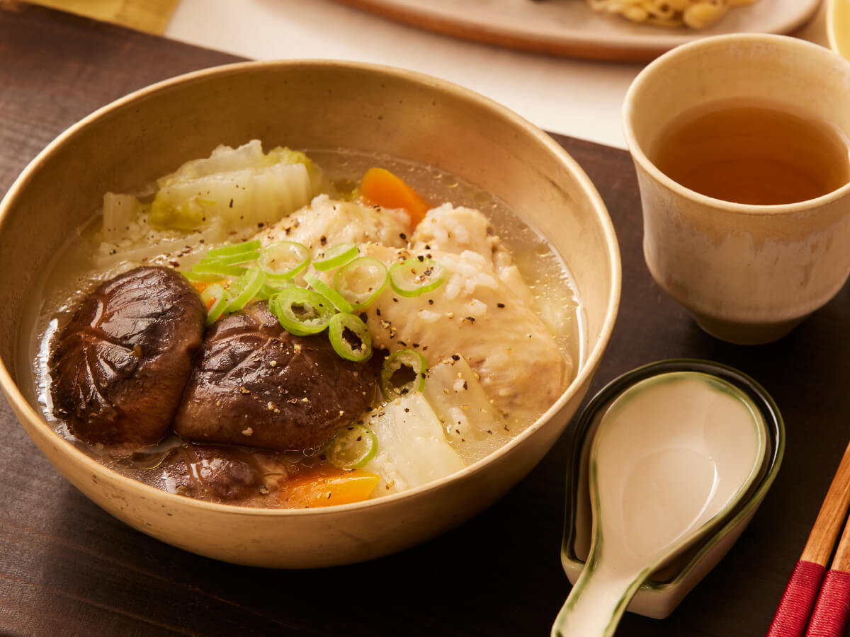 生どんことトロトロ白菜の炊飯サムゲタン