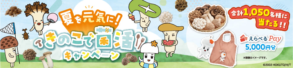 夏を元気に！きのこで菌活キャンペーン