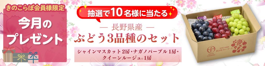 きのこらぼ│会員限定プレゼント2026年9月