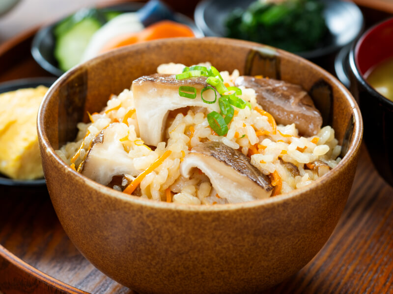 焼き生どんこの炊き込みご飯